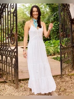 Sundance Arezza Eyelet Maxi Dress